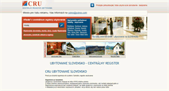 Desktop Screenshot of cru.sk